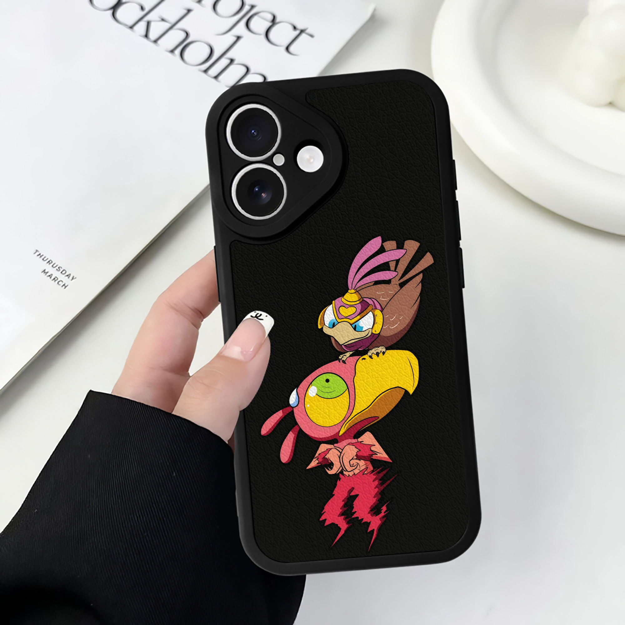 （画像用） ジョジョの奇妙な冒険 JoJo's Bizarre Adventure 【iPhone 16シリーズ対応】シリコンスマホケース（レザー調） 材質：シリコン